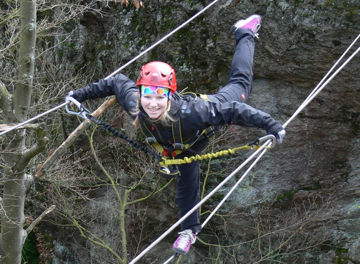 Pózování na ferratě.